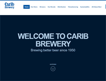 Tablet Screenshot of caribbrewery.com